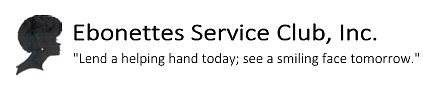 Logo for Ebonettes Service Club, Inc., a nonprofit community service organization.